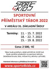 Sportovní příměstský tábor 2022 na 31. ZŠ 